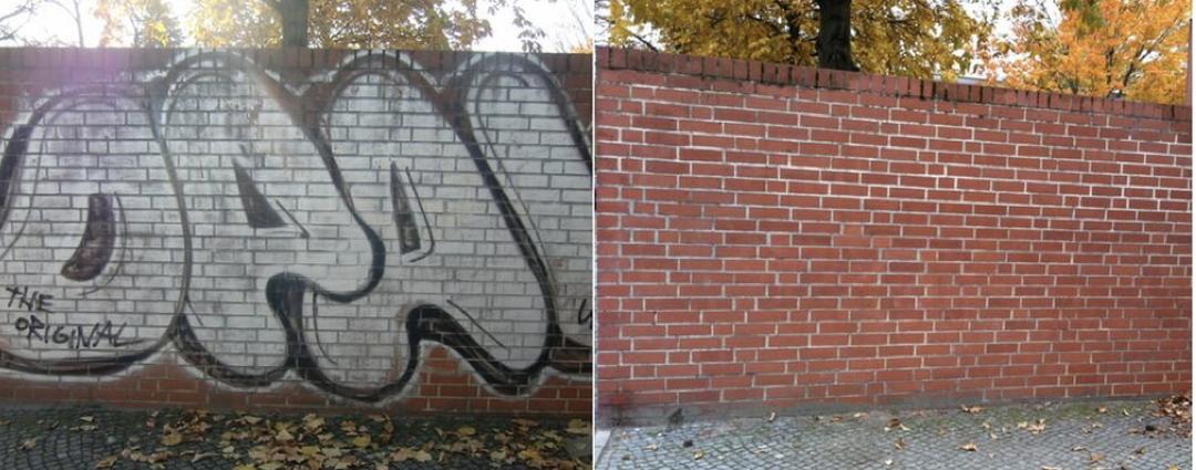 Odstranění graffiti z plotů